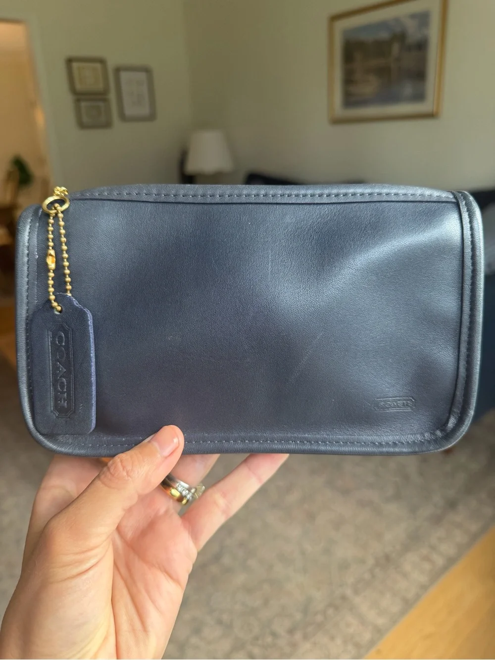 Vintage Coach Blue Chunky Case